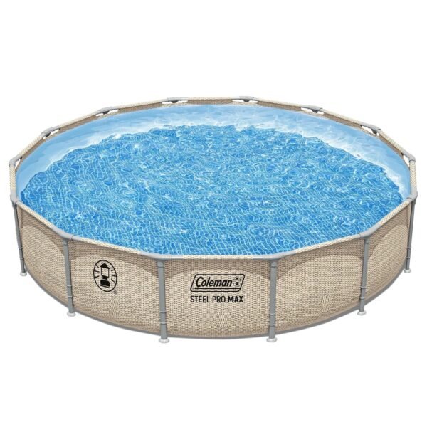 Coleman Steel Pro Max 14′ x 33″ Round Metal Frame Above Ground Pool Set